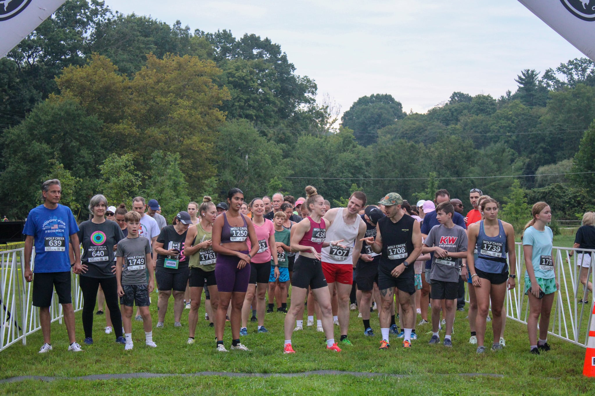 Runners lined up at the start of the 2026 Fox Chapel 5K